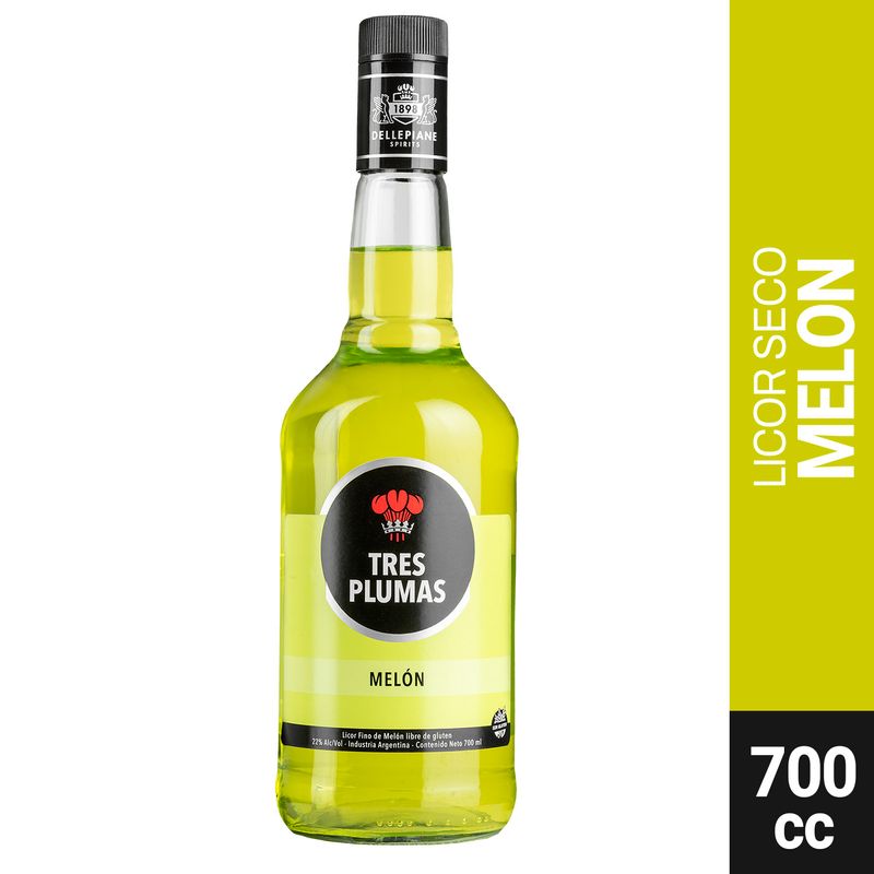 LICOR-TRES-PLUMAS-MELON-x-700CC