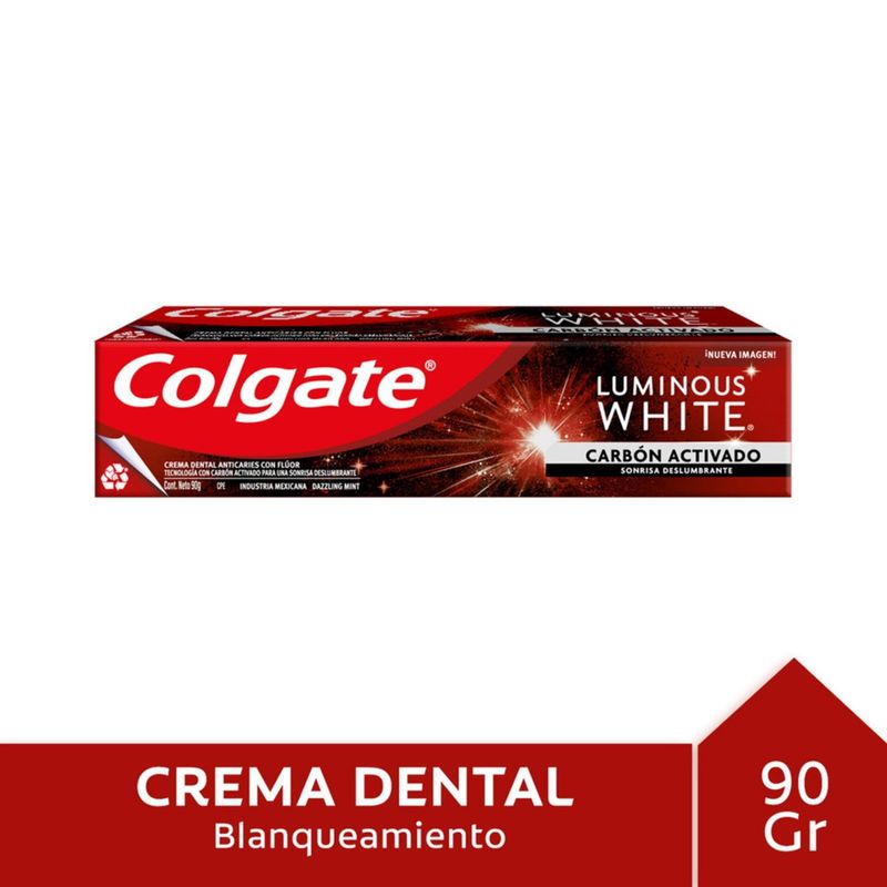 DENTRIFICO-COLGATE-LUMINOUS-WHITE-CARBON-x-90GR