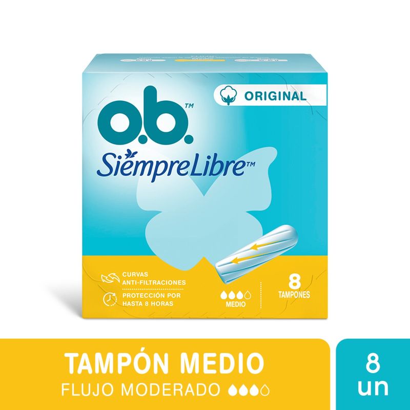 TAMPONES-O-B-ORIGINAL-MEDIO-x-8UN