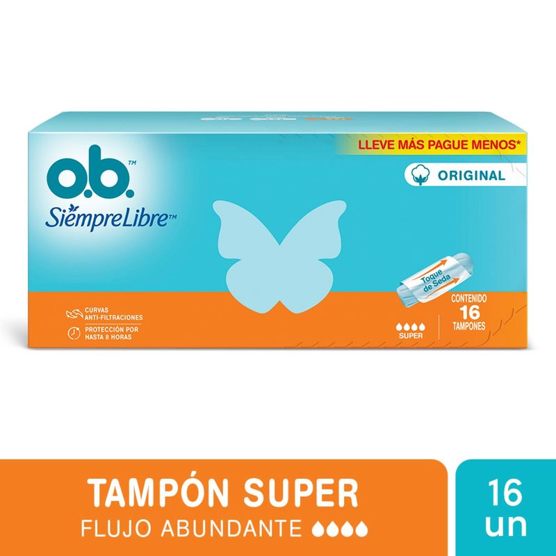TAMPONES-O-B-ORIGINAL-SUPER-x-16UN