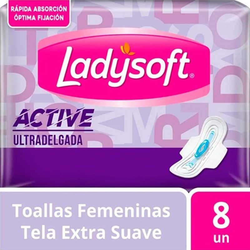 TOALLAS-LADYSOFT-ULTRA-DELGADA-ACTIVE-SUAVE-x-8UN