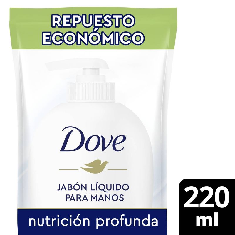 JABON-LIQUIDO-DOVE-NUTRICION-PROFUNDA-DOY-PACK-x-220CC