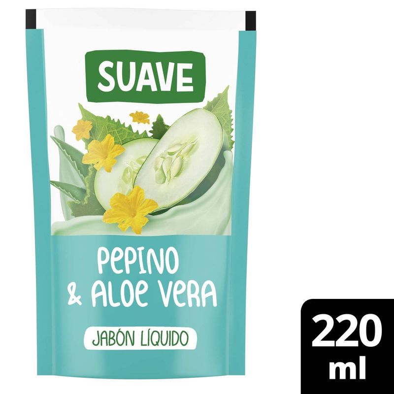 JABON-LIQUIDO-SUAVE-PEPINO-ALOE-VERA-DOY-PACK-x-220CC
