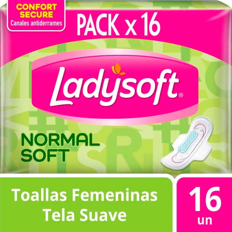 TOALLAS-LADYSOFT-NORMAL-CON-ALAS-x-16UN