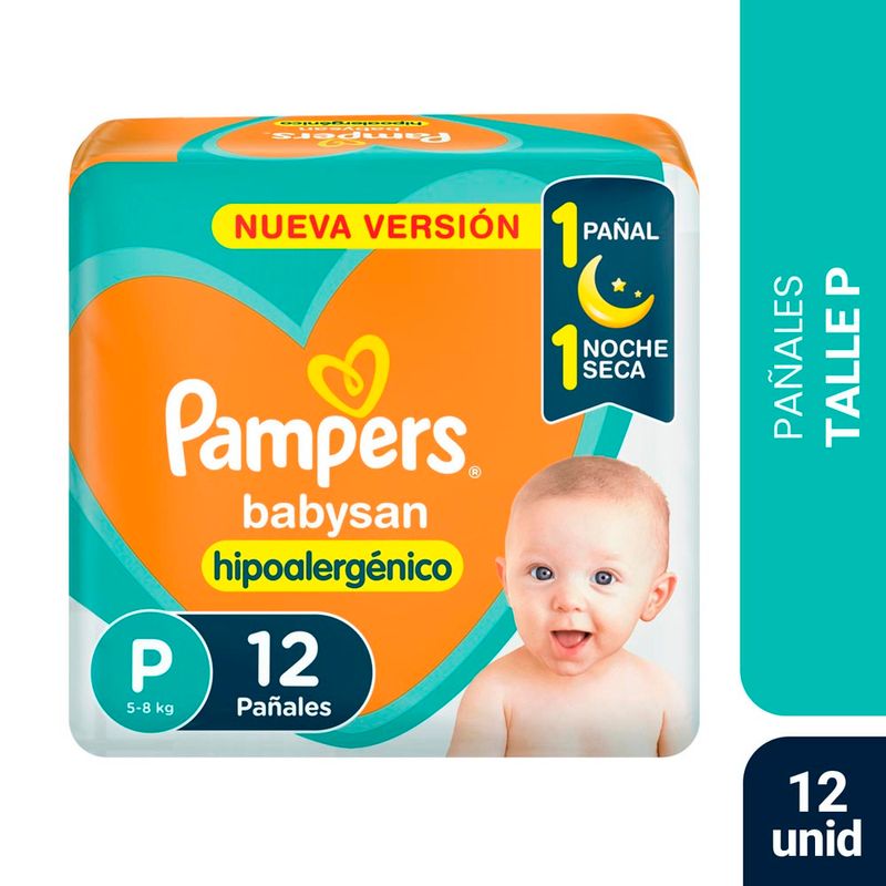 PAÑAL-BABYSAN-PAMPERS-TALLE-P-x-12UN
