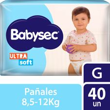 Pañal Babysec Ultra Talle G x 40un