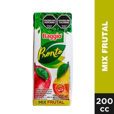 Jugo Baggio Pronto Multifruta X 200cc