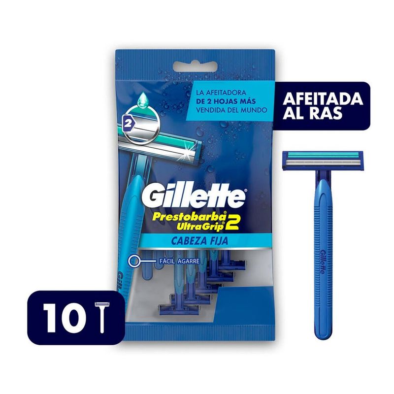 MAQUINAS-AFEITAR-PRESTOBARBA-ULTRA-GRIP-x-10UN