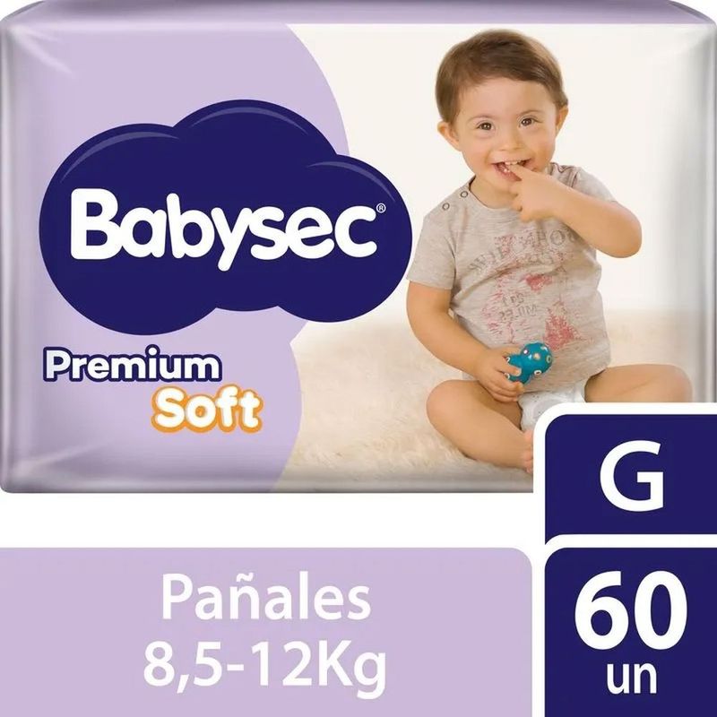 PAÑAL-BABYSEC-SUPER-PREMIUM-TALLE-G-x-60UN