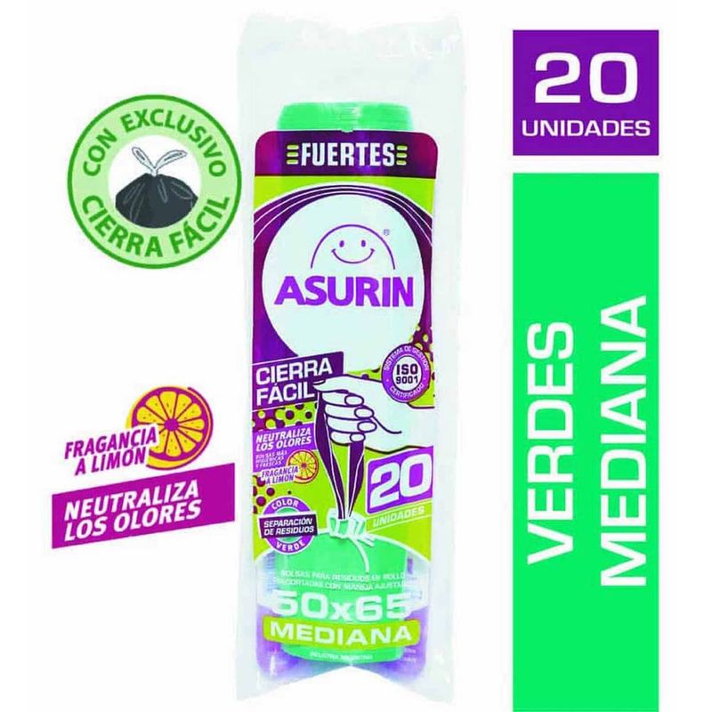Bolsa-Asurin-Verde-Mediana-X-20un