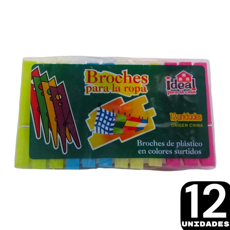 Broches-Plasticos-Ideal-X-12un