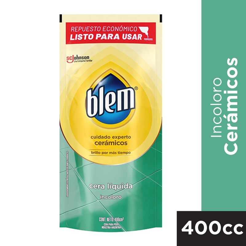 Cera-Blem-Ceramicos-Incolora-Doy-Pack-X-400cc