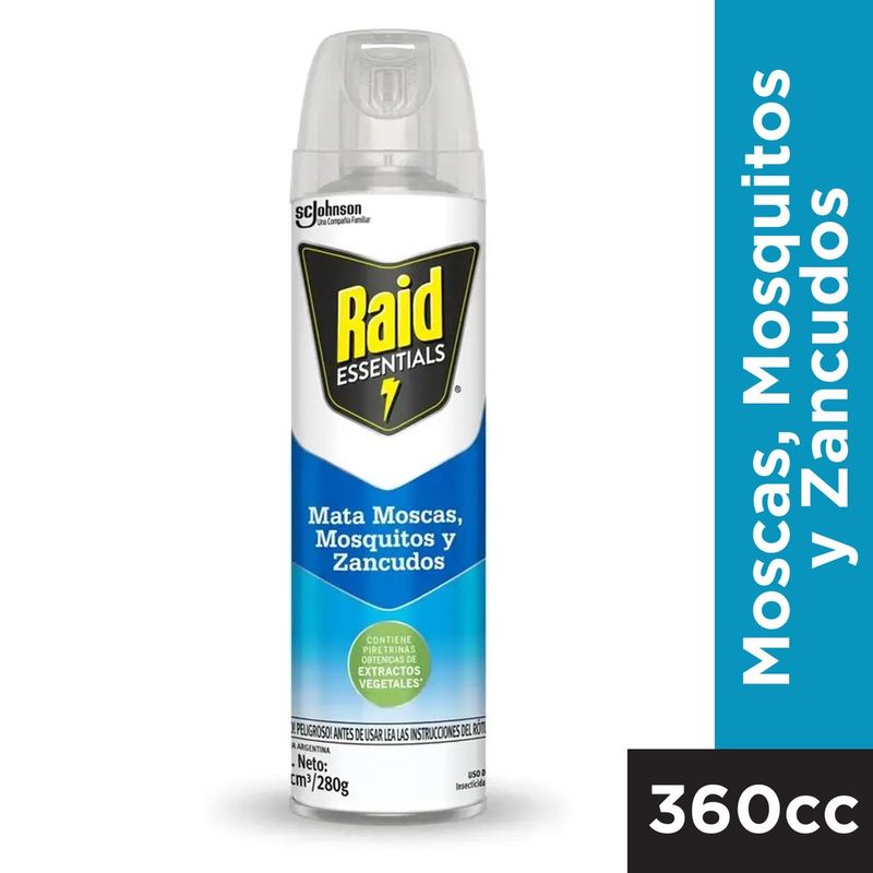 Insecticida-Raid-Mata-Moscas-y-Mosquitos-Essentials-X-360cc