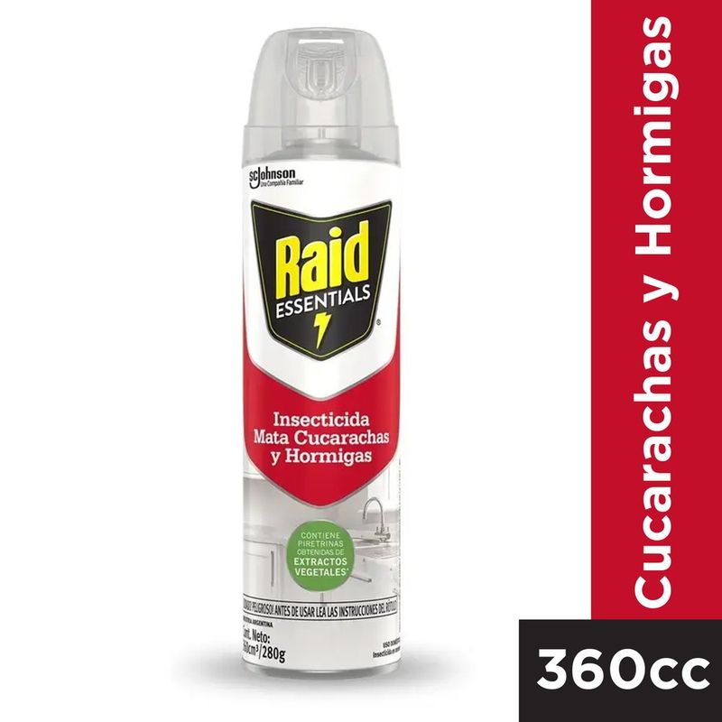 Insecticida-Raid-Essential-Mata-Cucarachas-Hormigas-X-360cc