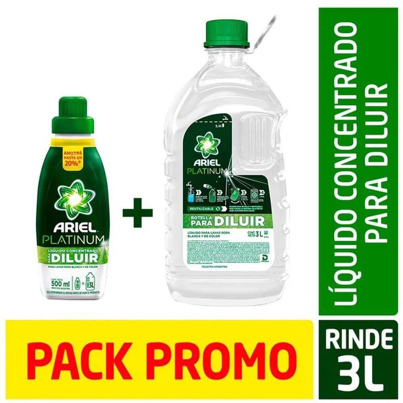 Jabon-Liquido-Ariel-Diluible-X-500cc---Botella------Reutilizable