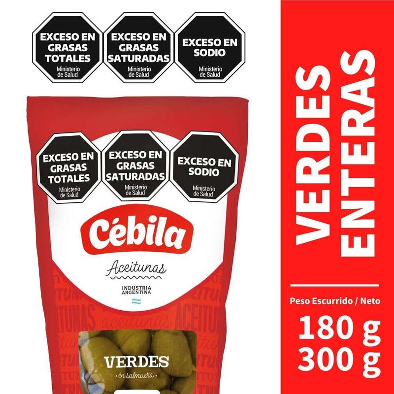 Aceitunas-Cebila-Verde-Doy-Pack-X-180gr