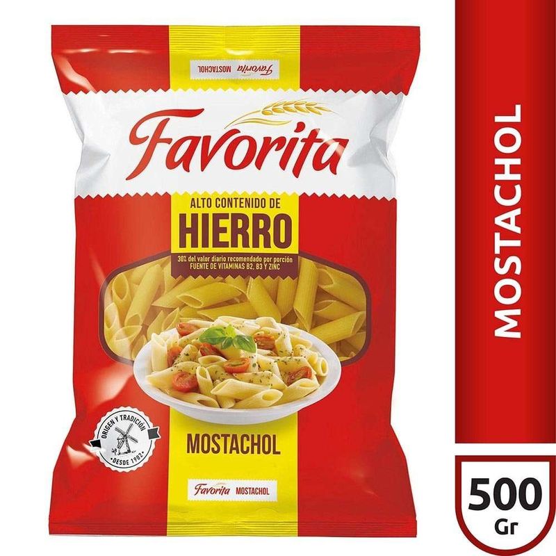 Fideos-Favorita-Mostachol-X-500gr