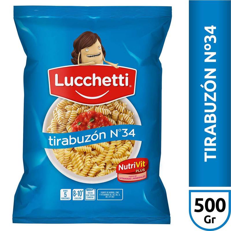 Fideos-Lucchetti-Tirabuzon-N28-X-500gr