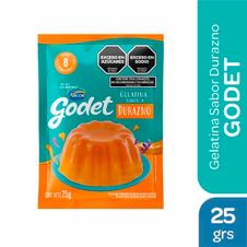 Gelatina Godet Durazno x 25gr