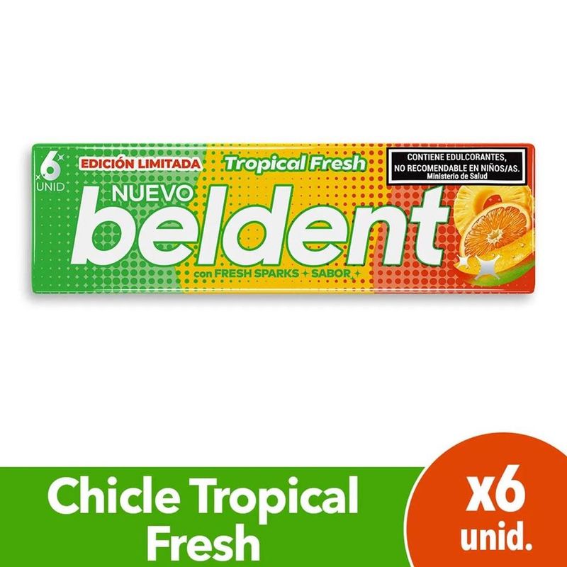 Chicle-Beldent-Tropical-Mix-X-10gr