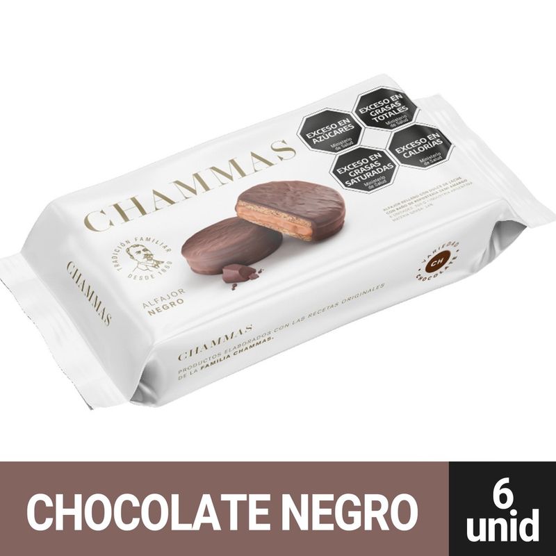 Alfajor-Chammas-Chocolate-Blister-X-6un