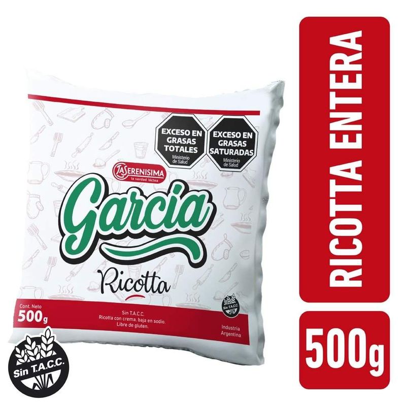Ricotta-Garcia-Entera-Bajo-Sodio-x-500gr