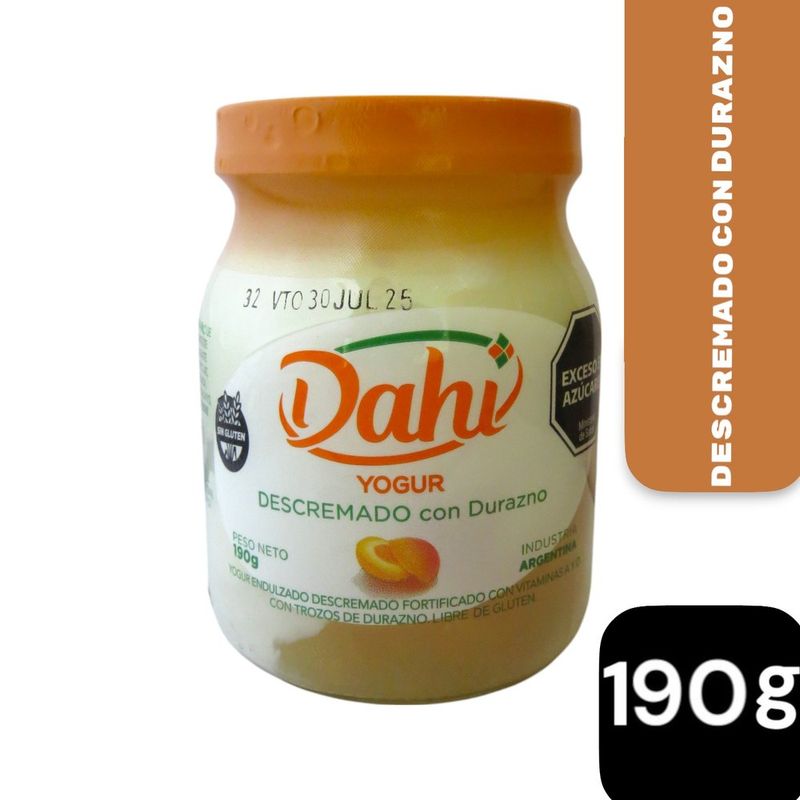 Yogur-Dahi-Batido-Descremado-con-Durazno-Frasco-x-190gr