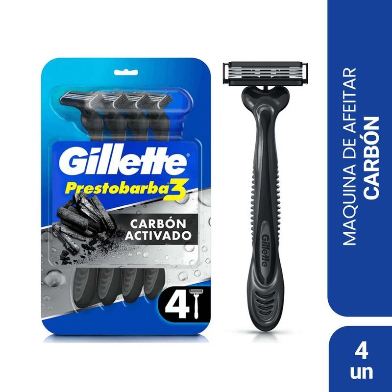 Maquinas-Gillette-Prestobarba-3-Carbon-x-4un