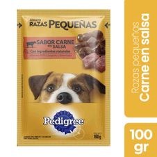 Alimento Pedigree Razas Pequeñas Carne x 100gr