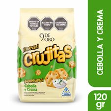 Crujitas 9 de Oro Cebolla y Crema x 120gr