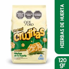Crujitas 9 de Oro Hierbas de la Huerta x 120gr