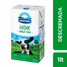 Leche Armonia Larga Vida Descremada x 1lt