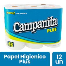 Papel Higienico Campanita Plus x 12un