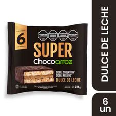 Alfajor Chocoarroz Super Dulce de Leche x 6un