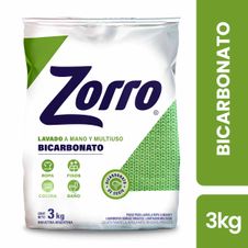 Jabon Zorro en Polvo con Bicarbonato x 3kg