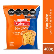 Pan Dulce Valente con Frutas x 400gr