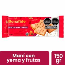 Turron de Mani Bonafide con Yema y Frutas x 150gr