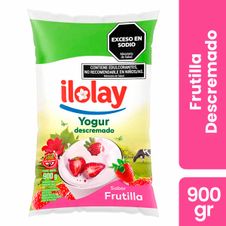 Yogur Ilolay Frutilla Descremado Sachet x 900gr