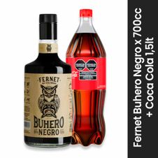 Combo Fernet Buhero Negro + Coca Cola 1500 cc.