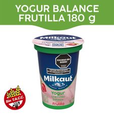 Yogur Milkaut Balance Frutilla x 180gr
