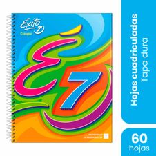 Cuaderno Exito Tapa Dura E7 Cuadriculado x 60 Hojas
