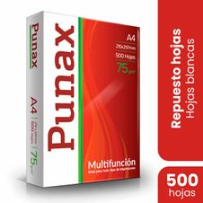 Resma Punax A4 75 Gramos x 500 Hojas