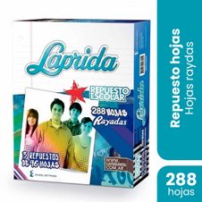 Repuesto Laprida Rayado Numero 3 x 288 Hojas