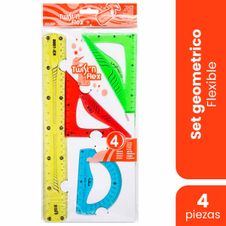 Set de Geometria Flexible 4 Piezas 20cm