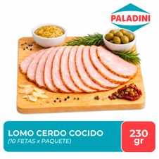 Lomo de Cerdo Cocido Paladini en Fetas x 230gr