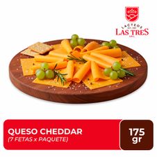 Queso Cheddar las Tres en Fetas x 175gr