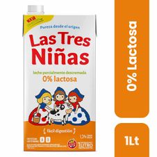 Leche las Tres Niñas 0% Lactosa x 1lt
